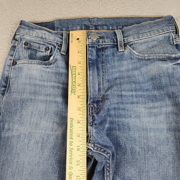Levis 513 Jeans Mens 30x30 Blue Slim Fit Straight Leg Denim Stretch Cotton Blend - Picture 4 of 8